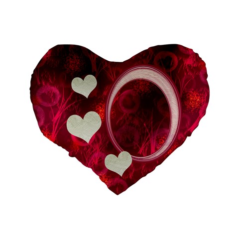 I Heart You Pink Love 16  Heart Cushion By Ellan Back