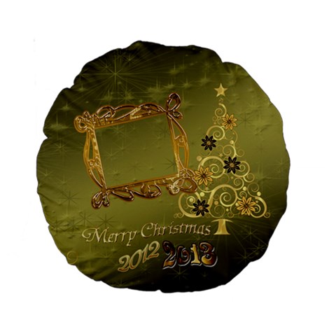 Christmas 15  Round Cushion Case By Ellan Back