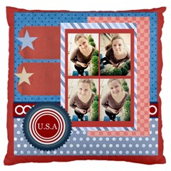 usa 4 july - Large Cushion Case (Two Sides) usa 4 july - Large Cushion Case (Two Sides)