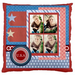 usa 4 july - Large Cushion Case (Two Sides)