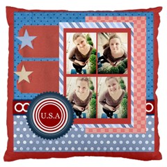 usa 4 july - Large Cushion Case (One Side)