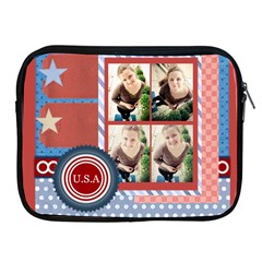 usa 4 july (2 styles) - Apple iPad Zipper Case