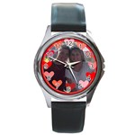 circle of hearts watch - Round Metal Watch