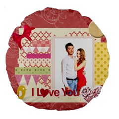 love - Large 18  Premium Round Cushion 