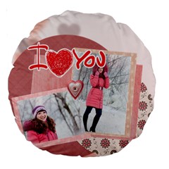 love - Large 18  Premium Round Cushion 