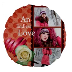 love - Large 18  Premium Round Cushion 