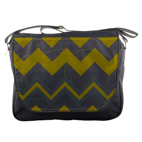 Chevron Messenger Bag By Amanda Bunn Front