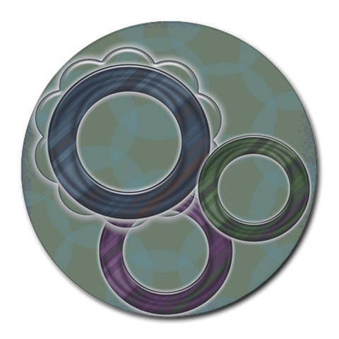 Collage Round Mousepad By Amanda Bunn 8 x8  Round Mousepad - 1