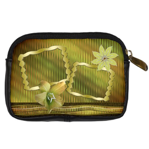 Gold Floral Digital Camera Case By Ellan Back