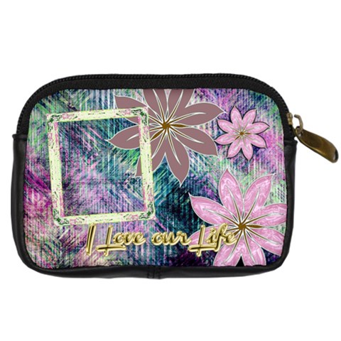 Love Life Pastel Floral Digital Camera Case By Ellan Back