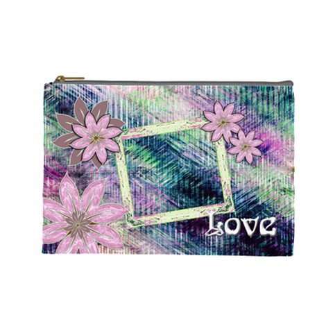 Love Pastel Floral Cosmetic Bag Lg By Ellan Front
