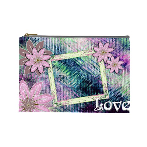 Love Pastel Floral Cosmetic Bag Lg By Ellan Front