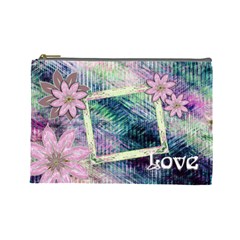Love Pastel floral cosmetic bag lg (7 styles) - Cosmetic Bag (Large) Love Pastel floral cosmetic bag lg (7 styles) - Cosmetic Bag (Large)