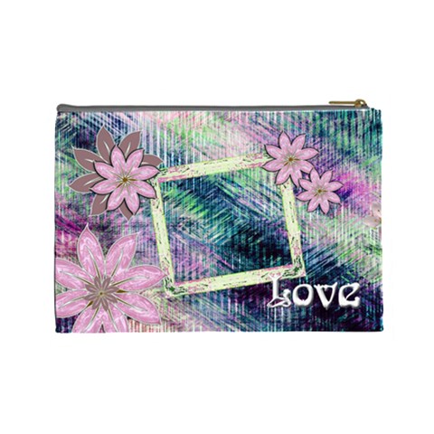 Love Pastel Floral Cosmetic Bag Lg By Ellan Back