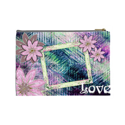 Love Pastel Floral Cosmetic Bag Lg By Ellan Back