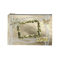Neutral floral cosmetic bag lg (7 styles) - Cosmetic Bag (Large) Neutral floral cosmetic bag lg (7 styles) - Cosmetic Bag (Large)