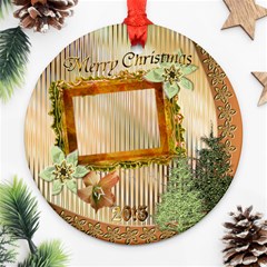 Christmas alternate round ornament - Ornament (Round)