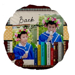 graduation, school life - Large 18  Premium Round Cushion 