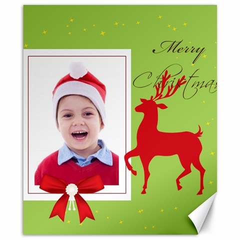 Merry Christmas By Clince 8.15 x9.66  Canvas - 1
