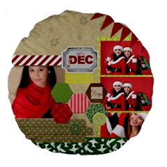 christmas - Large 18  Premium Round Cushion 