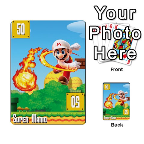 Super Mario Planning Poker Cards By Pek Front 50