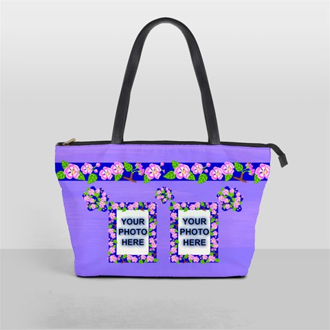 Lavender Flower Shoulder Bag By Joy Johns Front