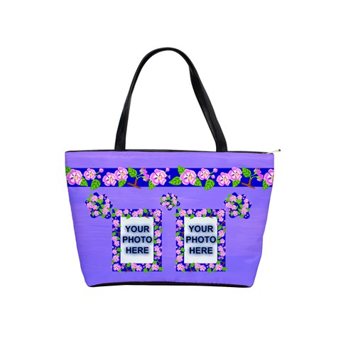 Lavender Flower Shoulder Bag By Joy Johns Front