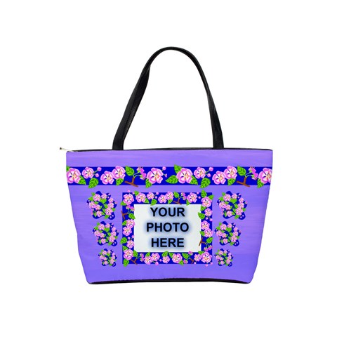 Lavender Flower Shoulder Bag By Joy Johns Back
