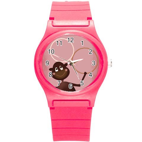 Pink Monkey Watch Small By Zornitza Front
