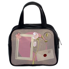 Love letters and roses handbag - Classic Handbag (Two Sides)