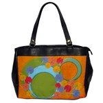 Vivid colors flowers handbag - Oversize Office Handbag