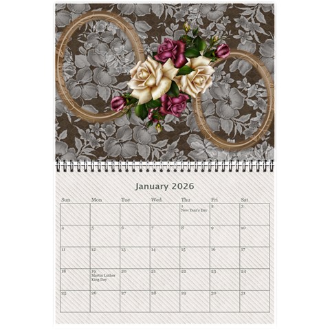 Coffee Country Wall Calendar (any Year) 2026 8 5x6 By Deborah Jan 2026