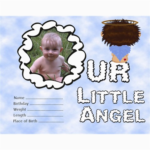 Our Little Angel Collage 11x14 By Chere s Creations 14 x11  Print - 2