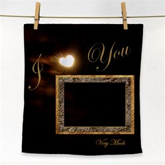 I Heart You Moon Face Towel