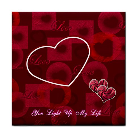 You Light Up My Live Face Towel By Ellan Front