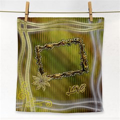 Floral Gold Face Towel