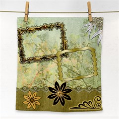 Neutral Floral Face  Towel