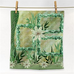 Garden Aqua Face  Towel