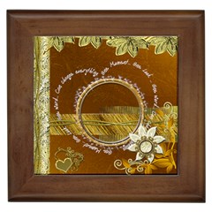 Live Every Moment Heart Love Framed Tile
