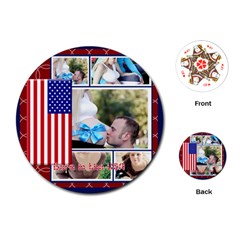 usa - Playing Cards Single Design (Round)