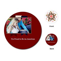 usa - Playing Cards Single Design (Round)