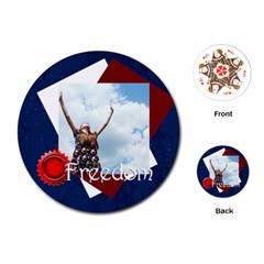 usa - Playing Cards Single Design (Round)