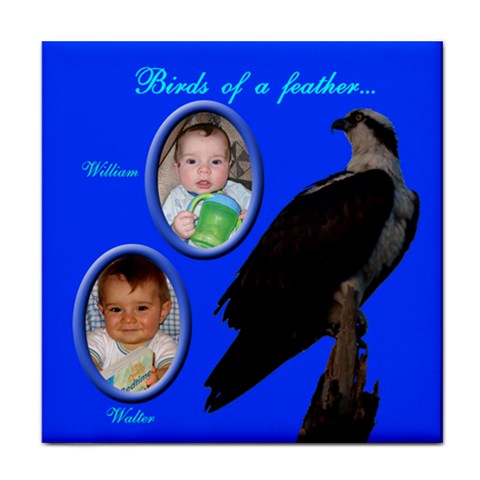 Birds Of A Feather Face Towel By Rd Front