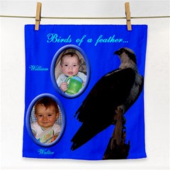 Birds of a feather face towel