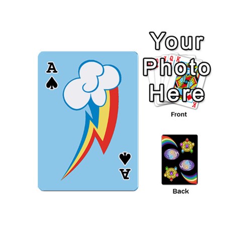 Ace Pony Cards 1 (with Pips) By Aaron Front - SpadeA