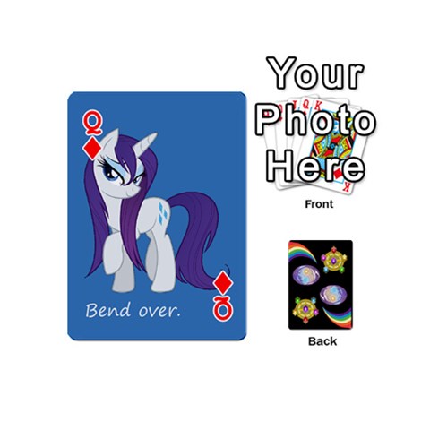 Queen Pony Cards 1 (with Pips) By Aaron Front - DiamondQ
