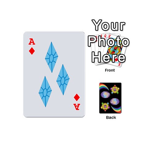 Ace Pony Cards 1 (with Pips) By Aaron Front - DiamondA