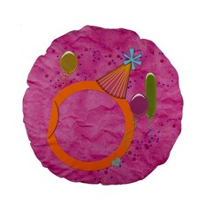 Girl`s Party 15 cushion - Standard 15 Premium Round Cushion Girl`s Party 15 cushion - Standard 15 Premium Round Cushion