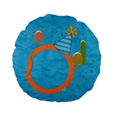 Boy`s Party 15  cushion - Standard 15  Premium Round Cushion 