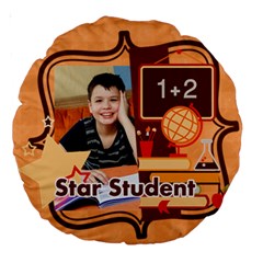 back to school - Large 18  Premium Round Cushion 